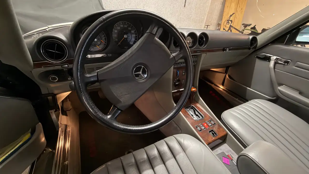 Mercedes-Benz SL 300 300 SL Blau-Scharz Metallic Leder Grau Traum Zusta, foto 11