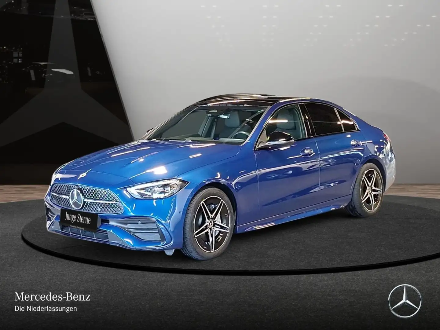 Mercedes-Benz C 200 AMG+NIGHT+PANO+LED+BURMESTER+KAMERA+TOTW+9G Blau - 2