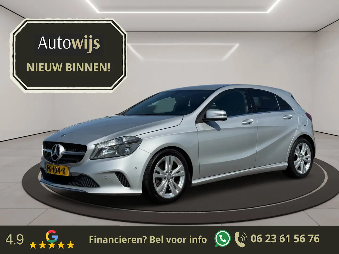Mercedes-Benz A 160 Ambition|Facelift|Camera|Leder|Stoelverw Grijs - 1