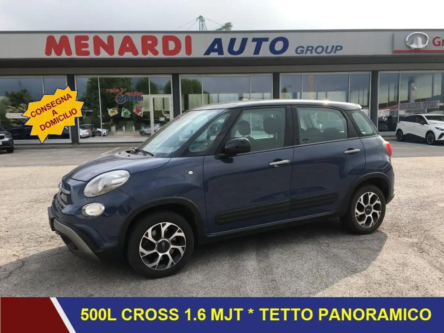 Fiat 500L 1.6 Mjt 120cv Cross TETTO VETRO+NAVI+CAMERA Bleu - 1