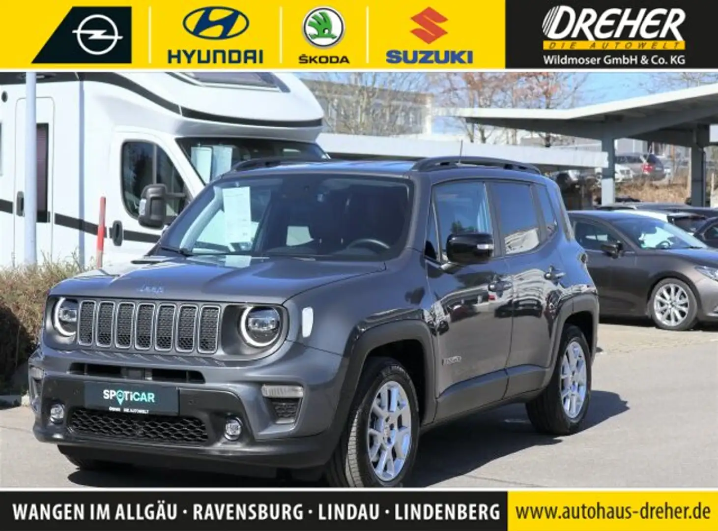 Jeep Renegade Renegade MILD HYBRID/RÜ-KAM/SITZHEIZ./NAVI/TEMP. Grey - 1