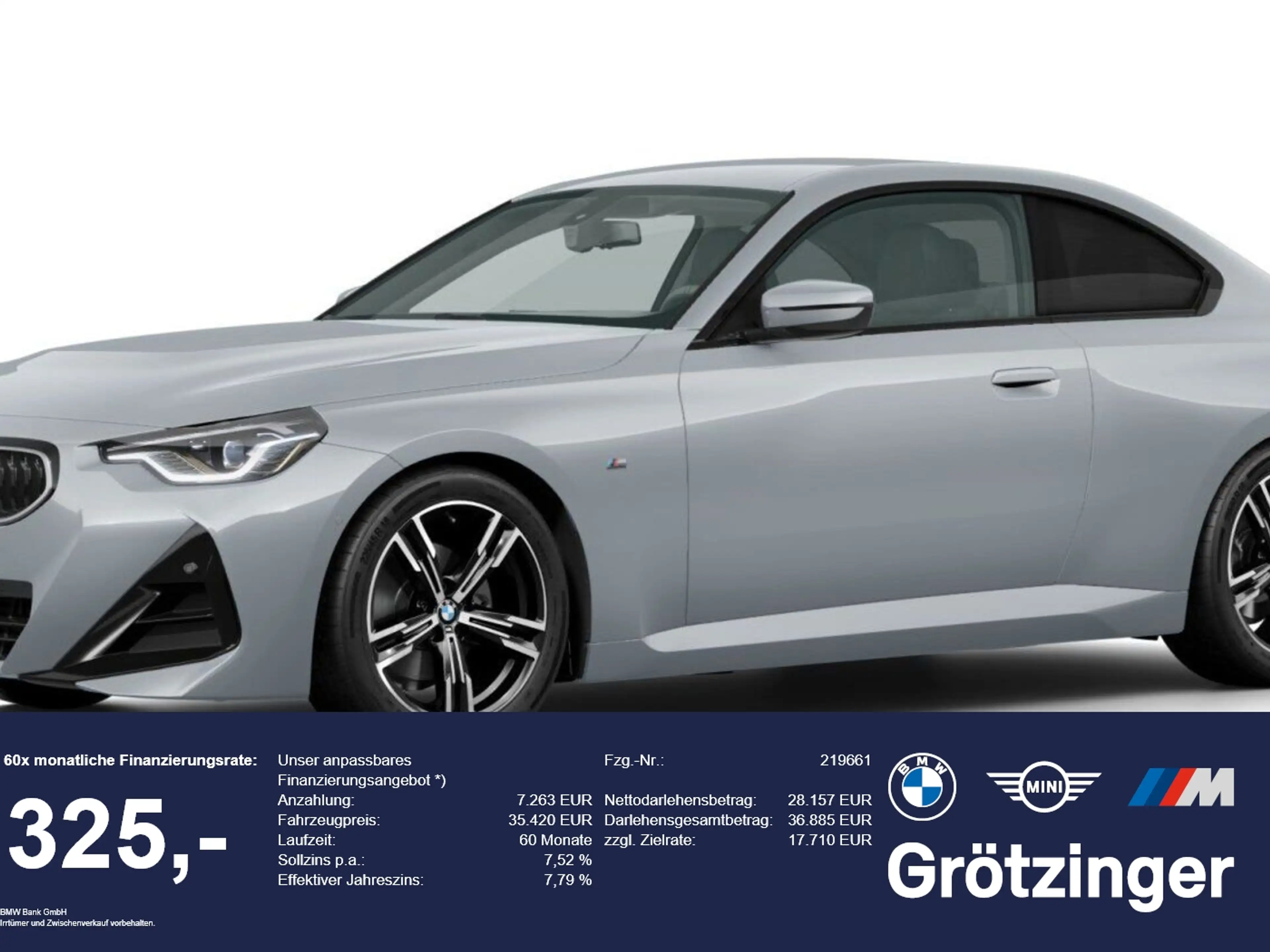 BMW 218 i Coupé M Sportpaket LED+Komfort+SHZ+Klima