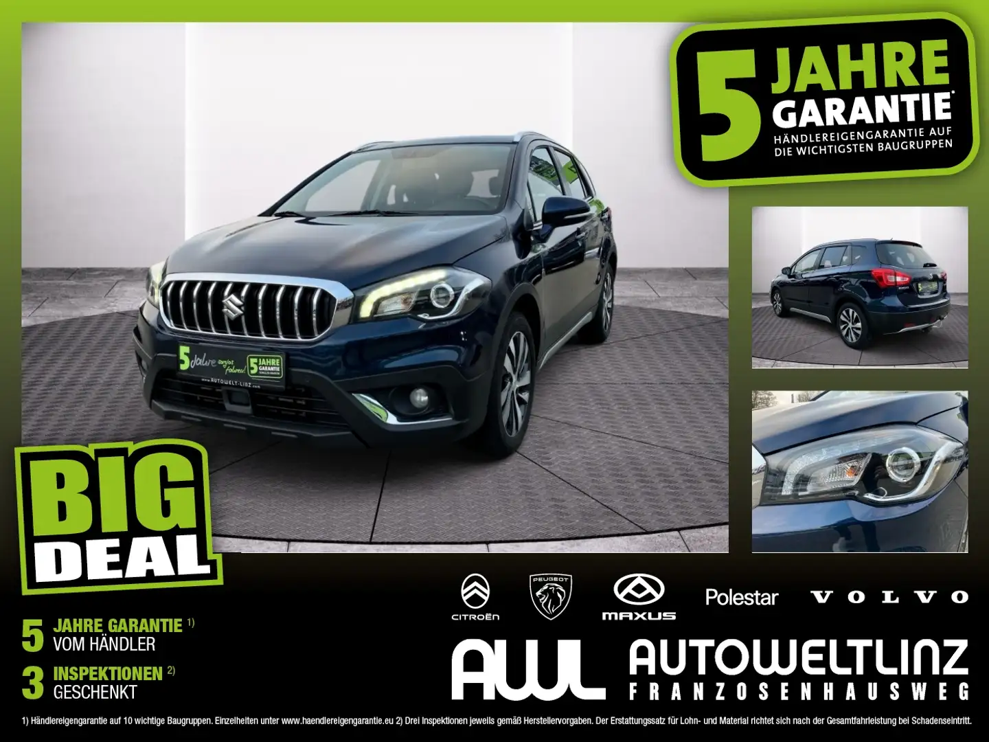 Suzuki SX4 S-Cross Diesel Allrad 1,6 ACC+Navi+Pano+SHZ Blau - 1
