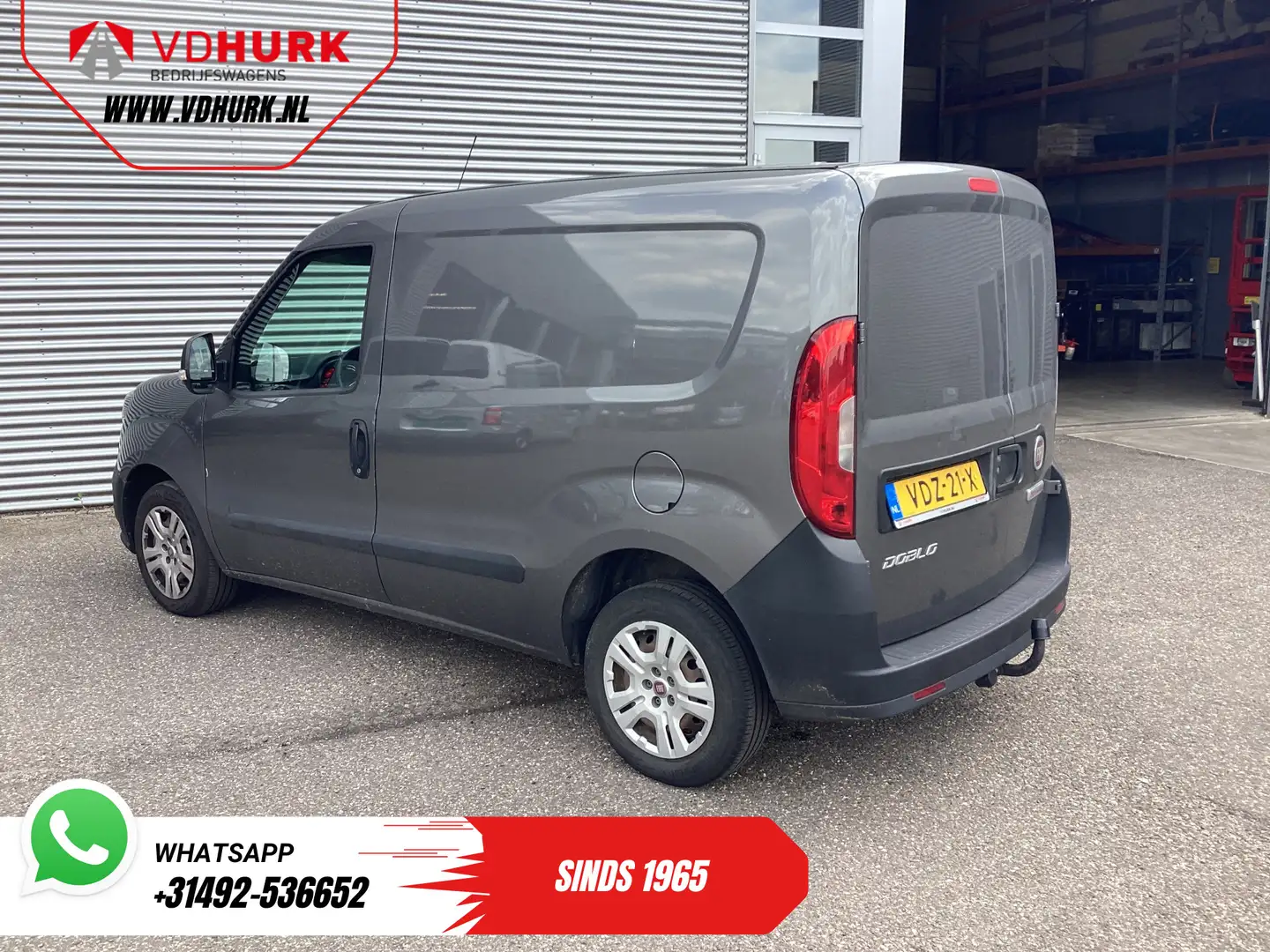 Fiat Doblo Cargo 1.6 MJ 105 pk 3Pers./ Airco/ Cruise/ Navi/ T Grijs - 2