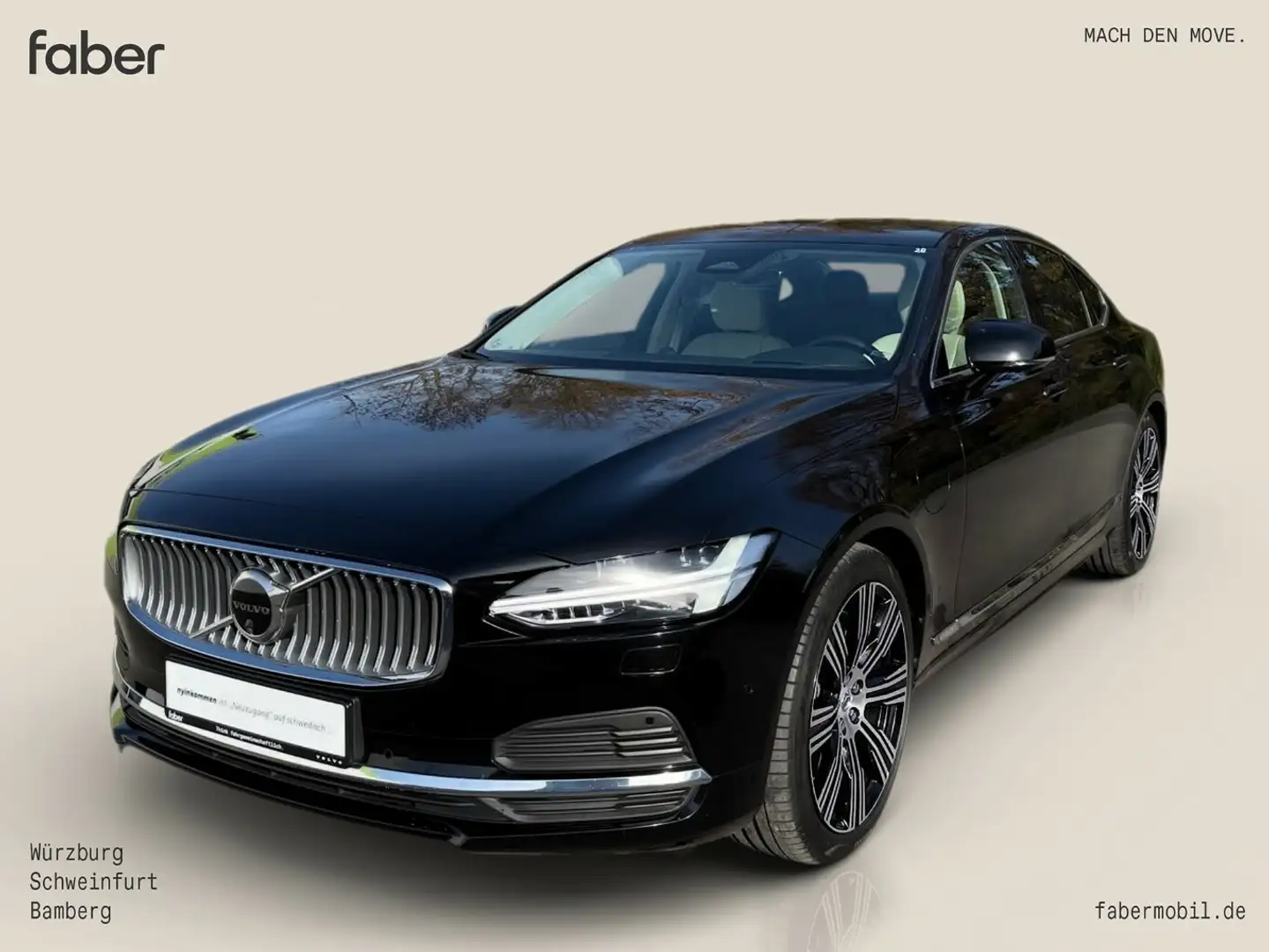 Volvo S90 T8 Ultimate Bright Plug-In AWD Noir - 1