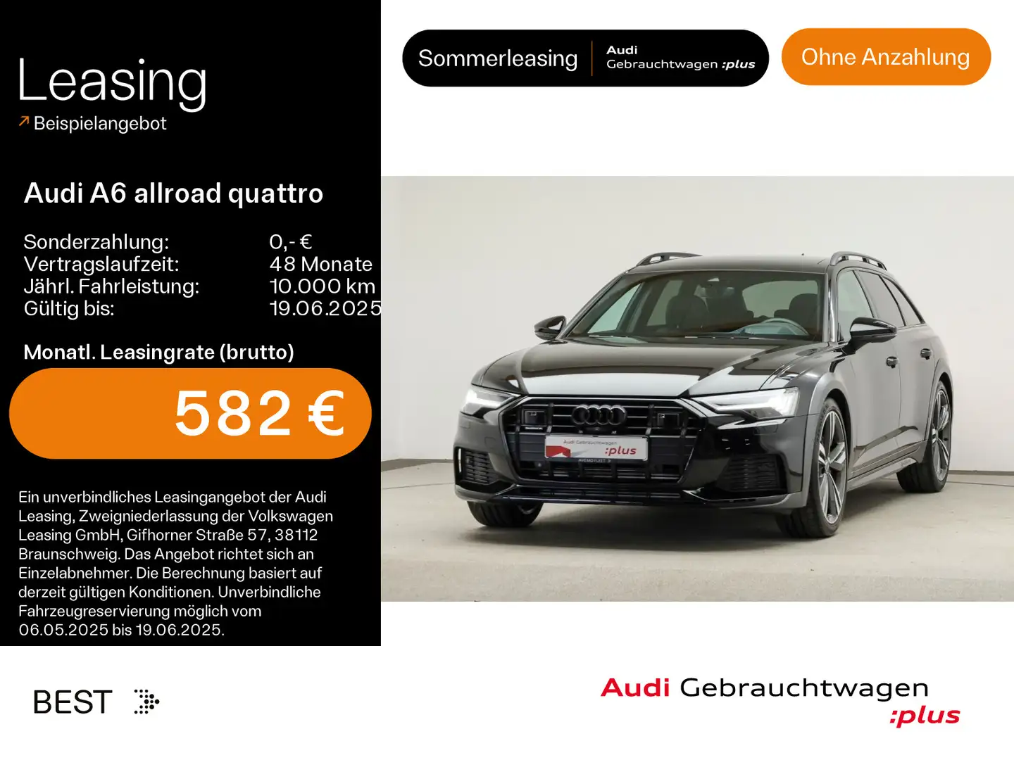 Audi A6 allroad A6 Allroad 55 TFSI quattro HD-MATRIX*PANO*AHK*VI Negro - 1