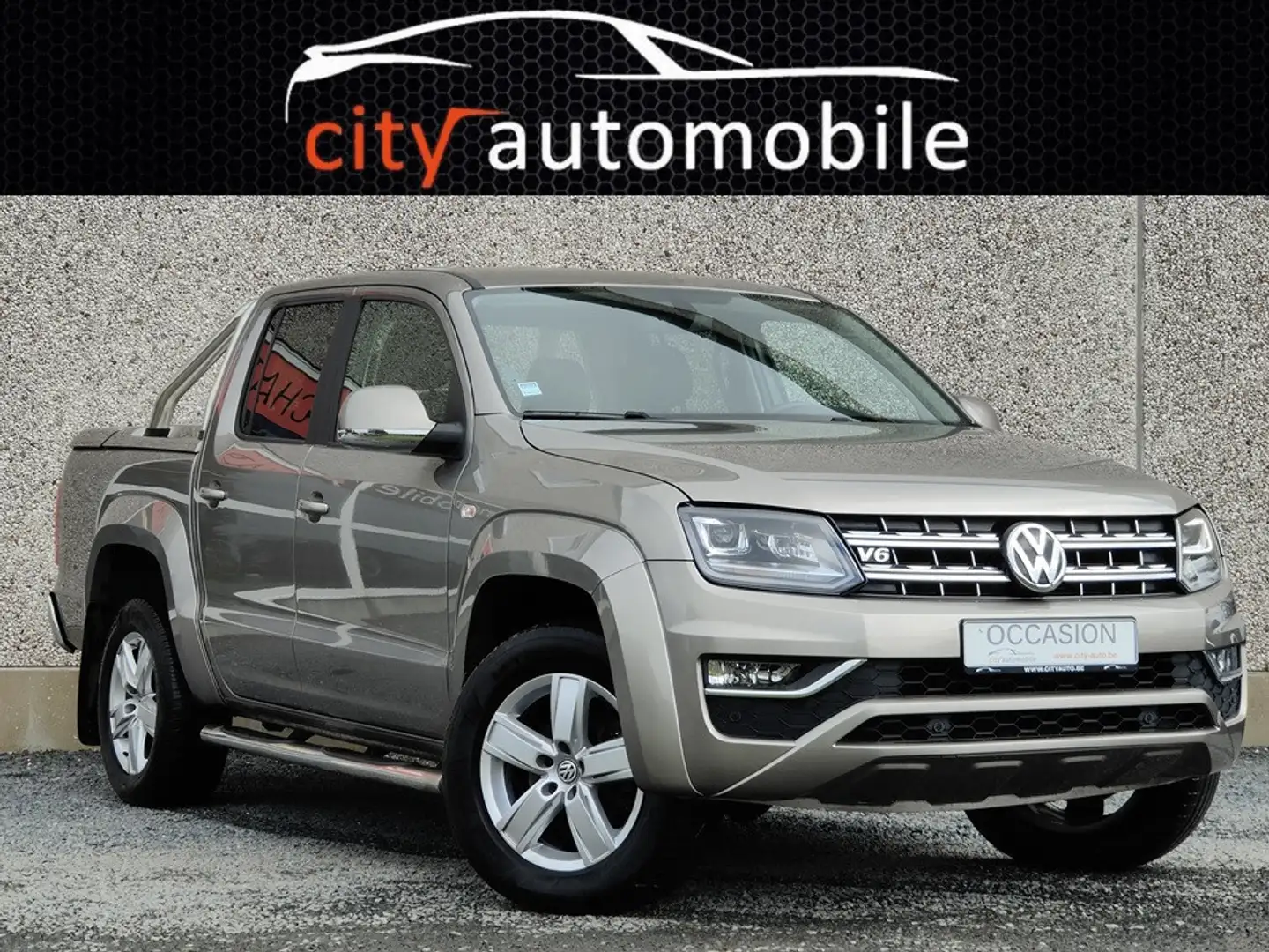Volkswagen Amarok 3.0 TDI V6 4MOTION CUIR SIEGES CHAUFFANTS GPS ROLL Gris - 1