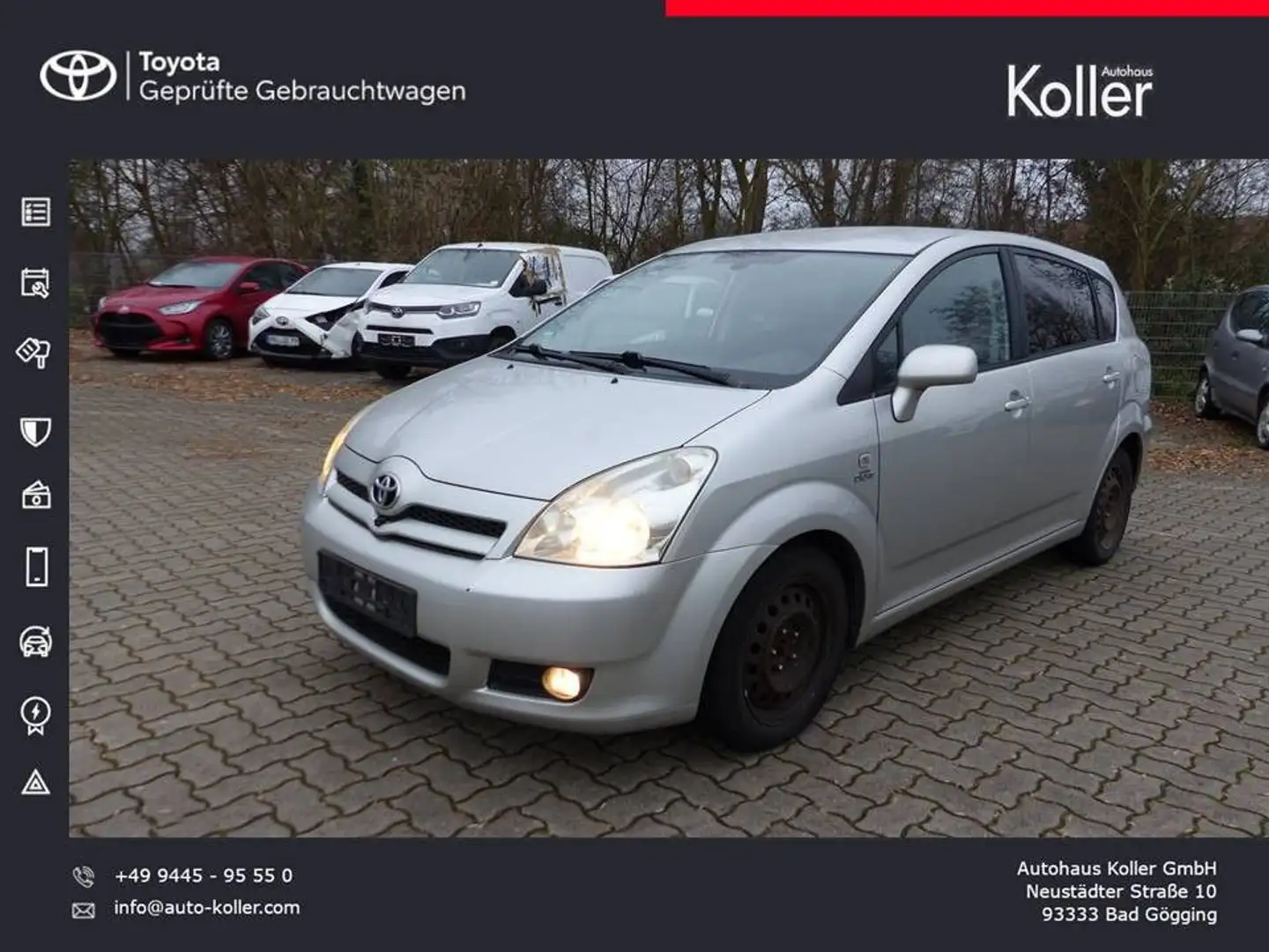 Toyota Corolla Verso 2.2 D-CAT Executive Navi 7-Sitzer Silber - 1