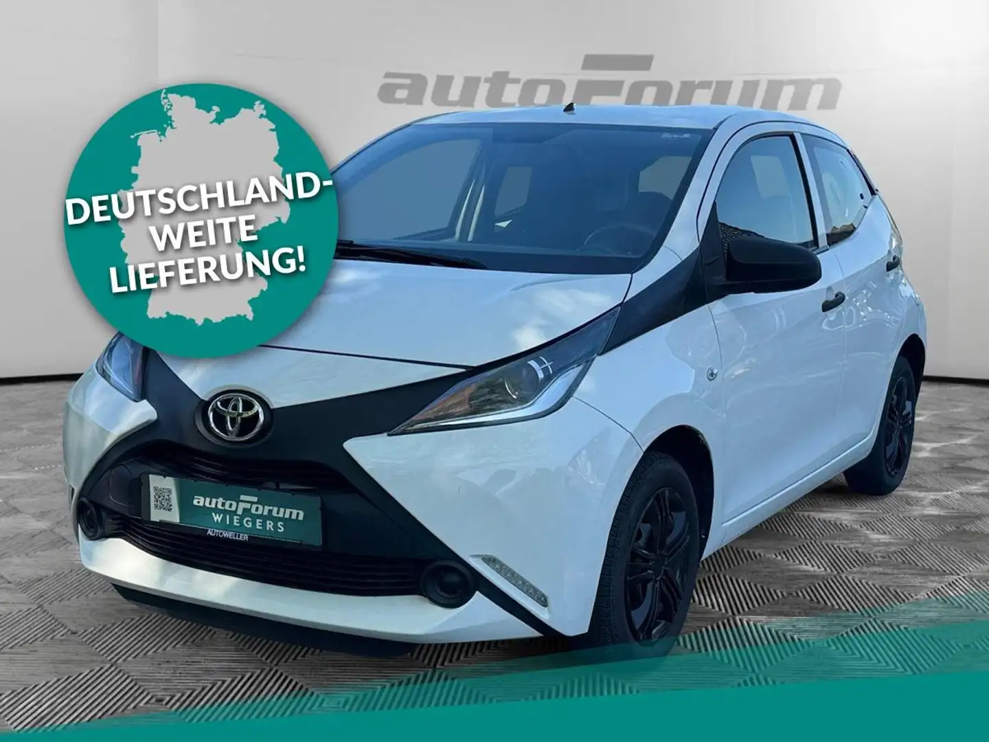 Toyota Aygo 1.0 x Business+Klima+BT Weiß - 1