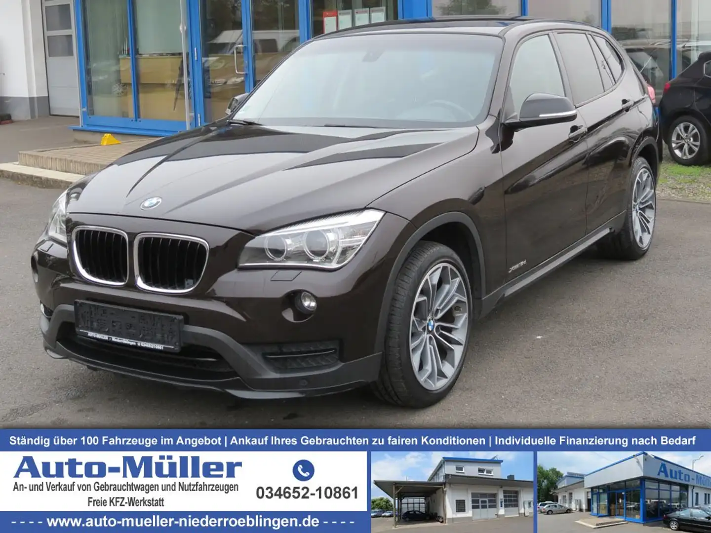 BMW X1 18 d xDrive Sport Line Xenon Navi Braun - 1