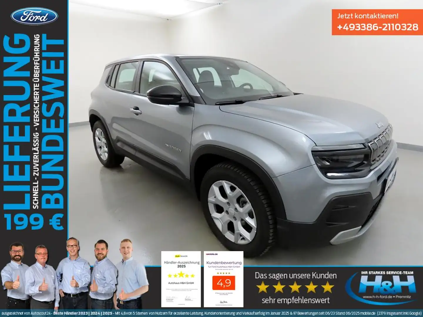 Jeep Avenger 1.2 GSE T3 Altitude ACC+LED+Kamera Šedá - 2