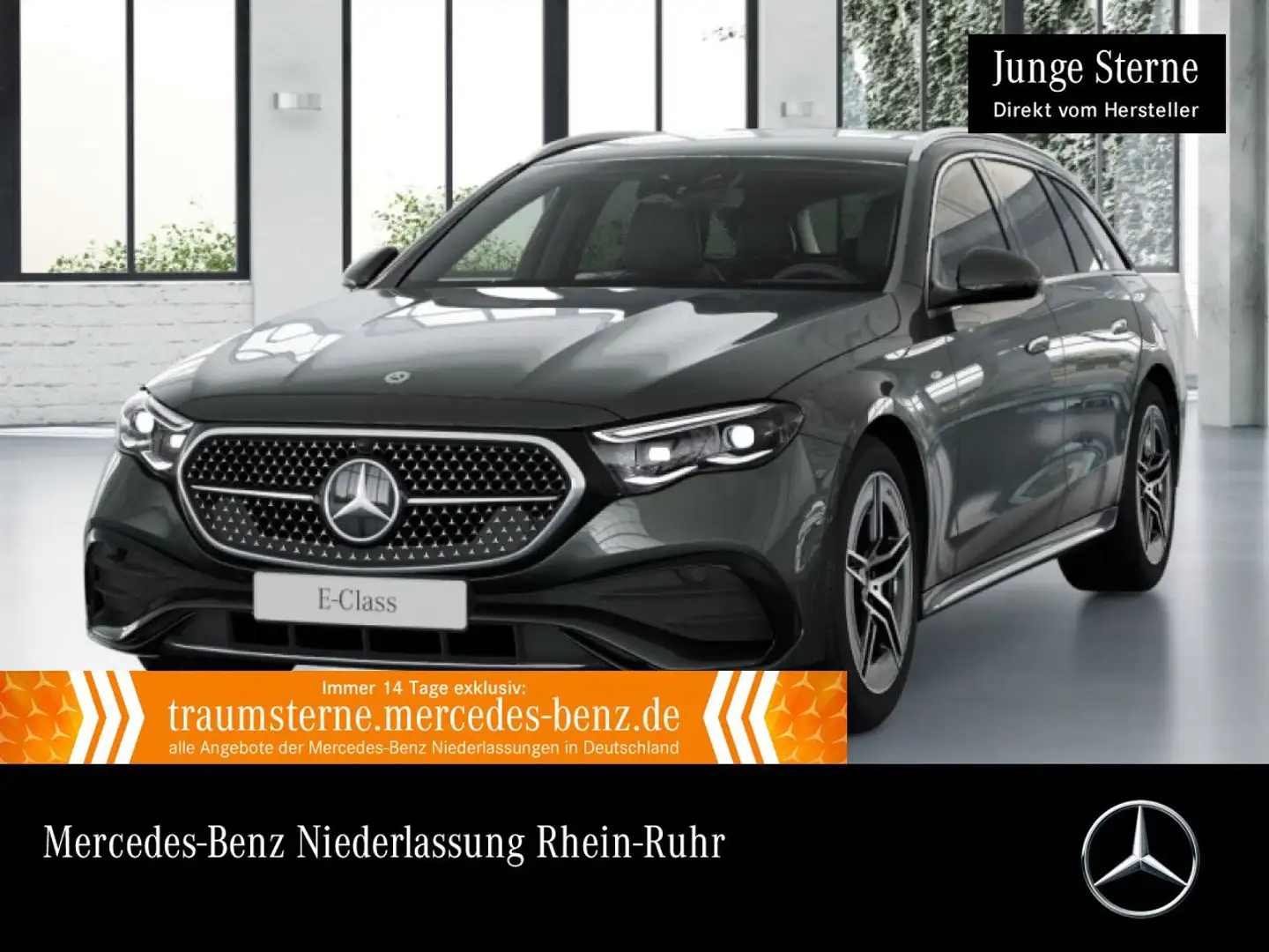 Mercedes-Benz E 300 de T 4M Hybrid Edition AMG-Line Fahrass 360° Gris - 1