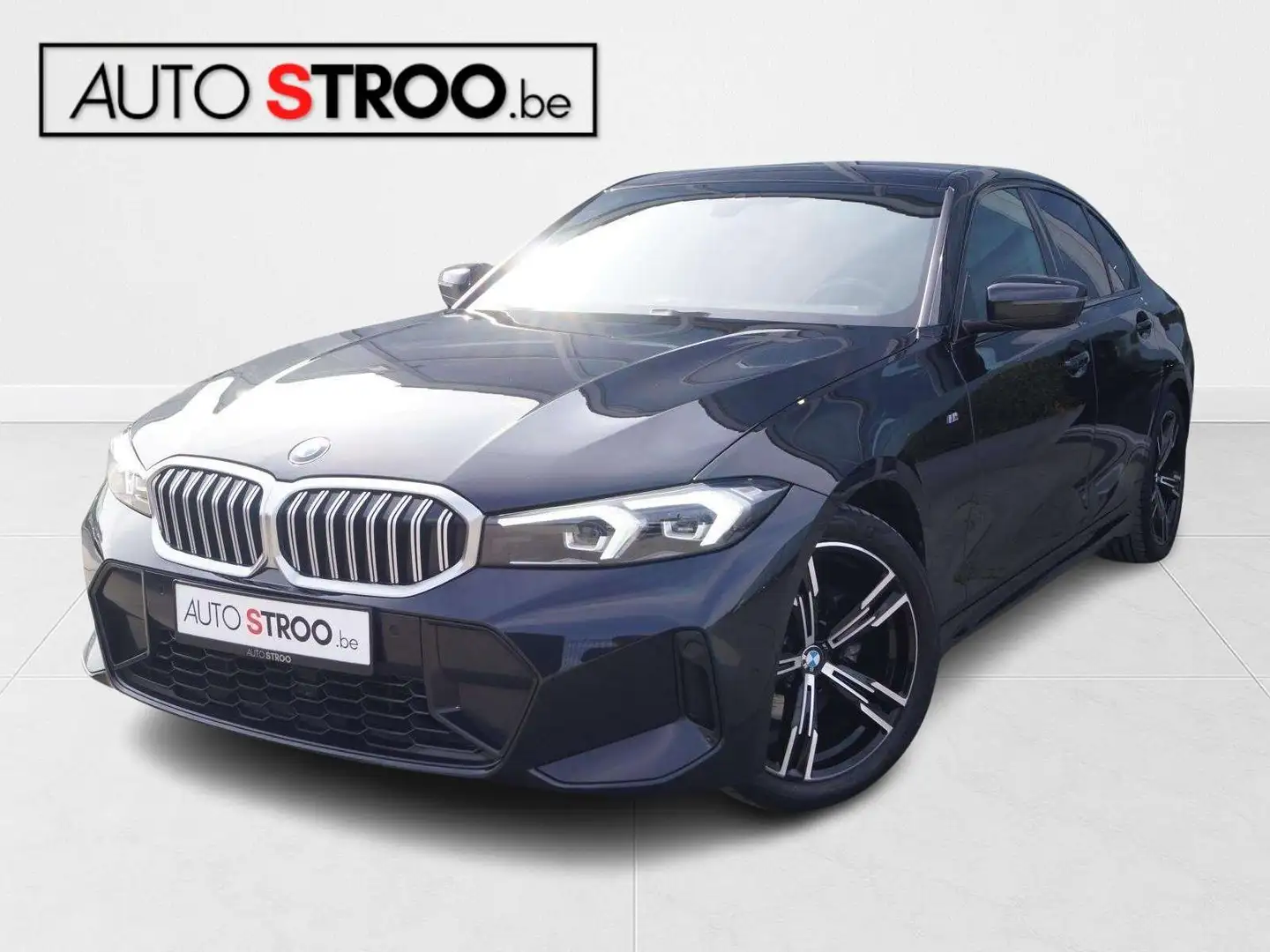 BMW 318 i LCI Aut. M sportpakket  LEDER  LED  camera Schwarz - 1