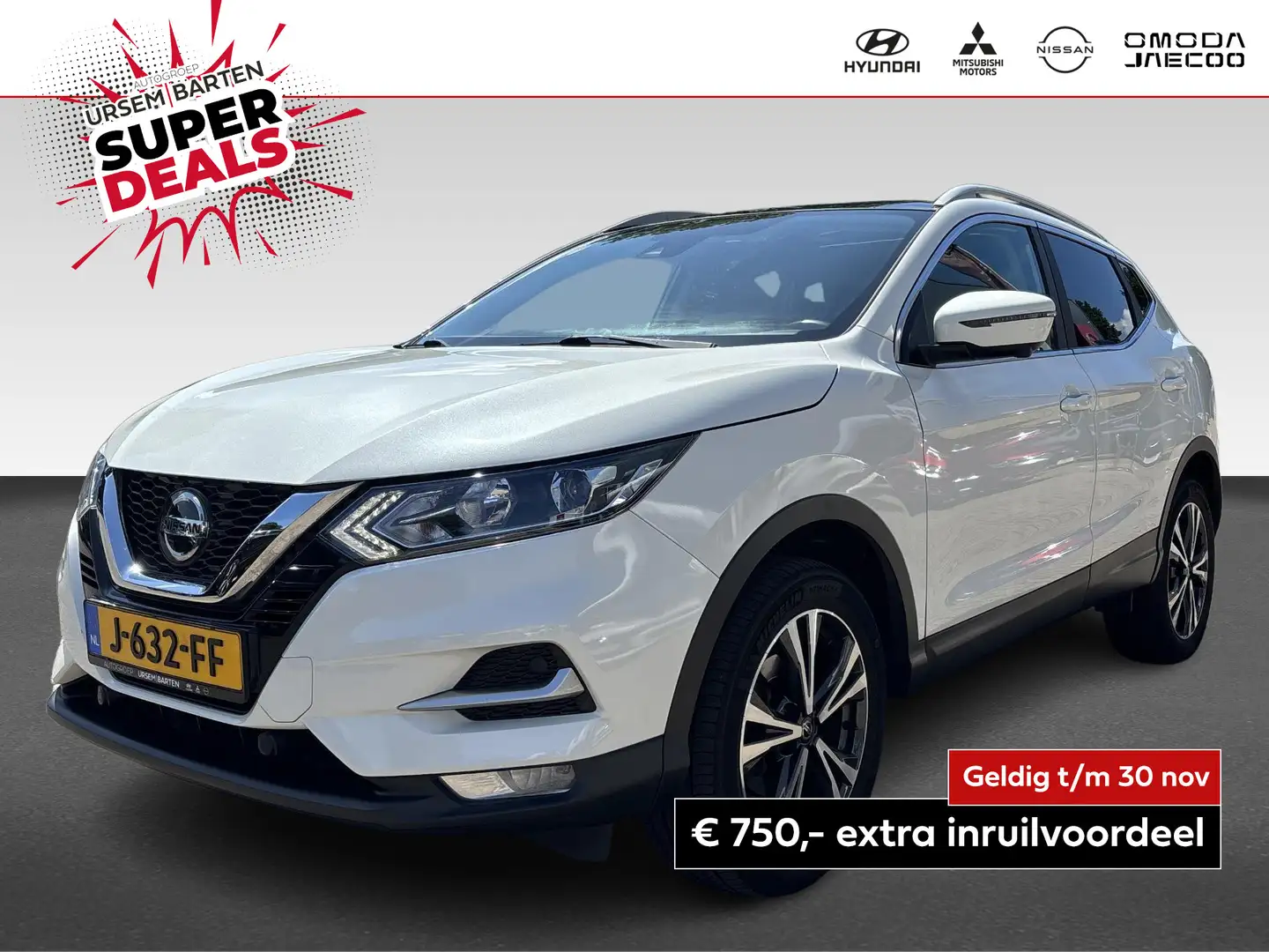 Nissan Qashqai 1.3 DIG-T N-Connecta Blanc - 1