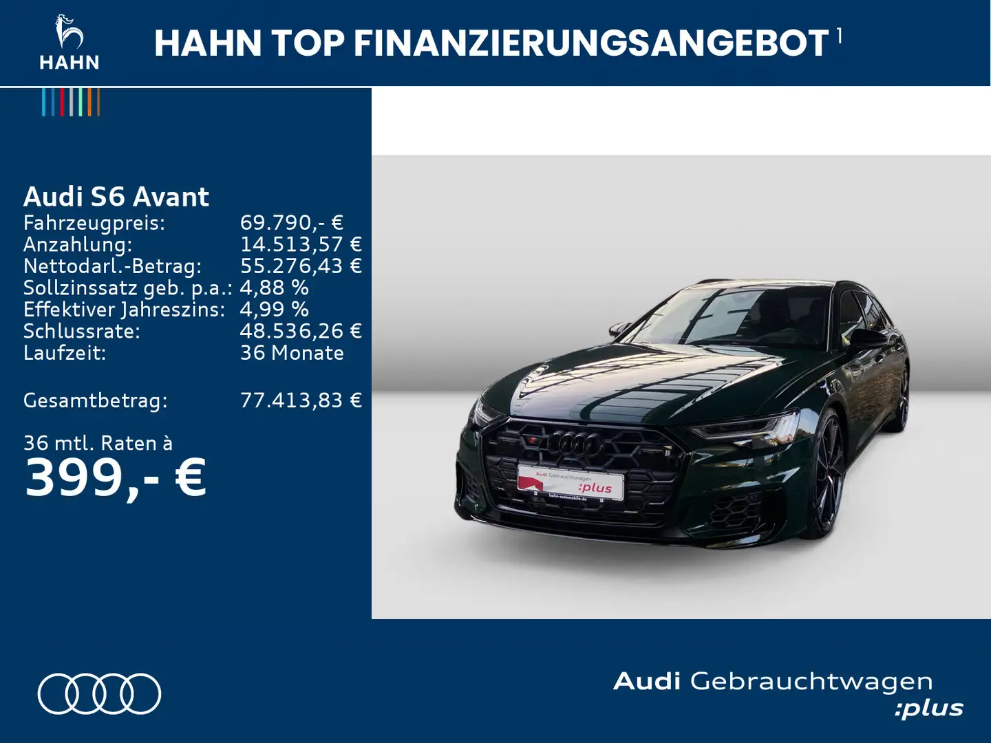 Audi S6 TDI quattro S-trc HUD B&O Standh 360° Grün - 2
