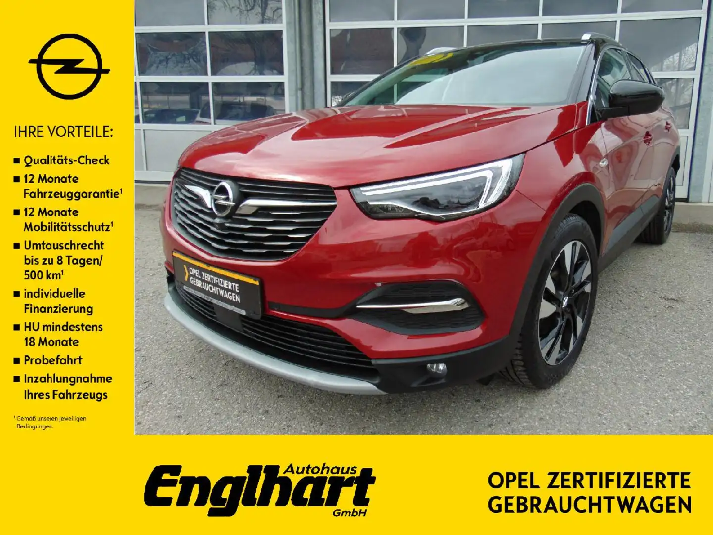 Opel Grandland X Grandland X 1.2 Turbo Innovation AT Rot - 1