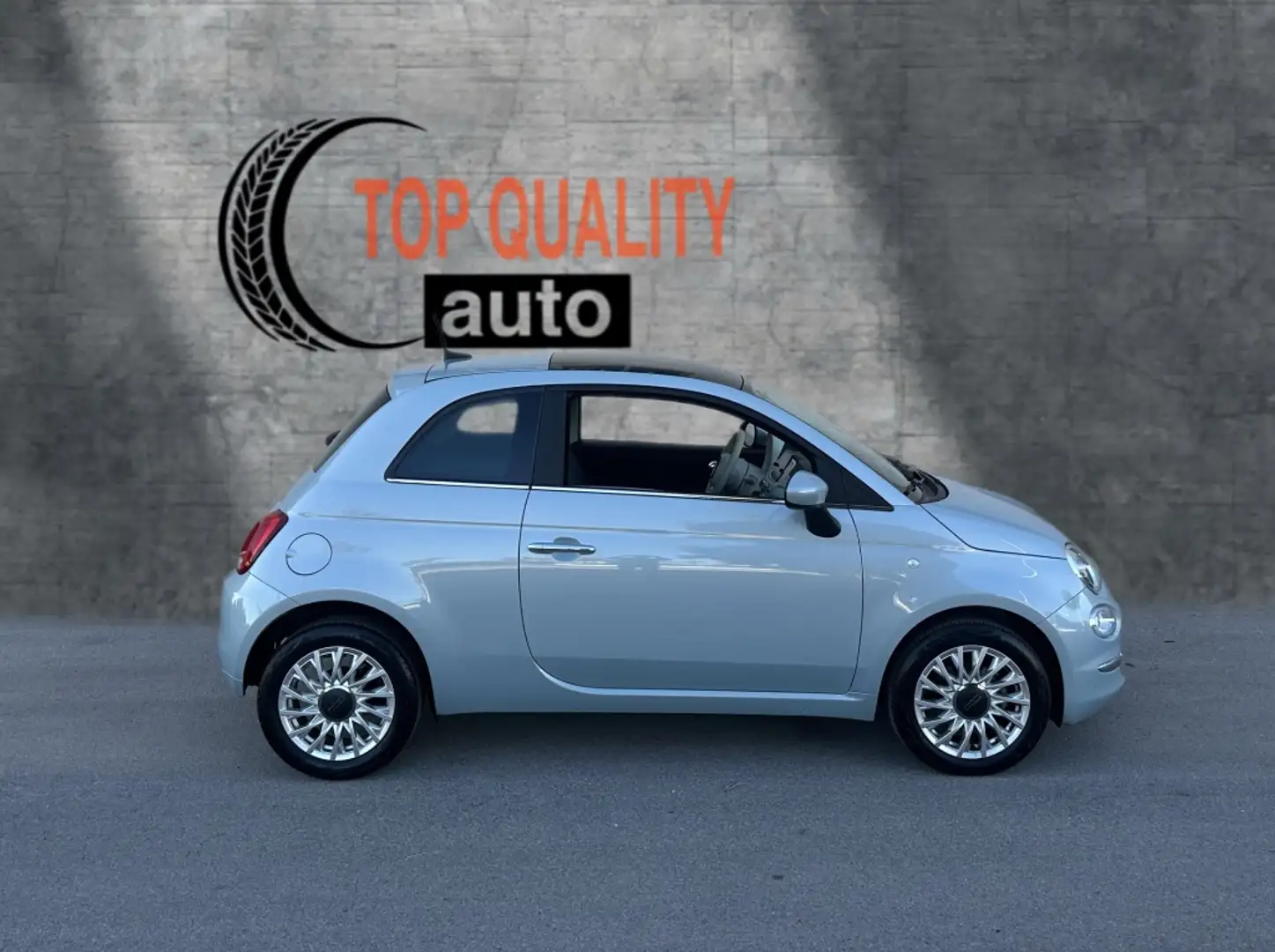 Fiat 500 1.0 Hybrid Monotrim 52kW Blauw - 2