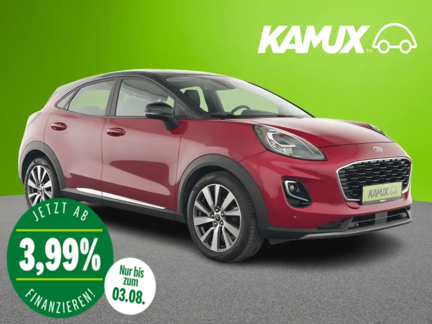 Ford Puma 1.0EB Titan X+LED+NAVI+TEMPO+B&O+PDC+SHZ Rot - 1