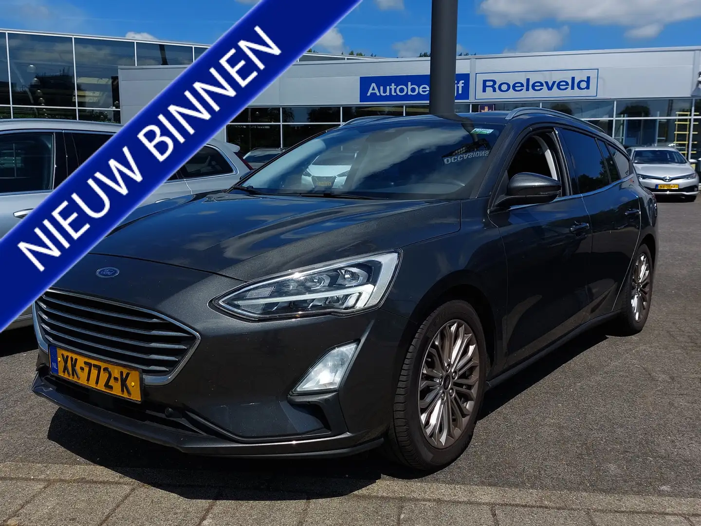 Ford Focus Wagon 1.0 EcoBoost 125pk Titanium Business | Navi Grijs - 1