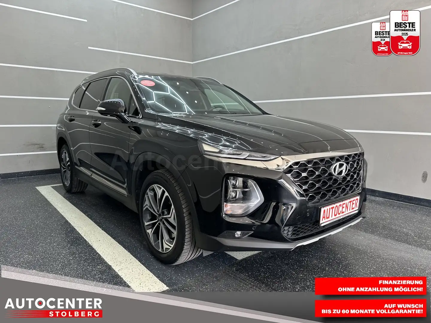 Hyundai SANTA FE Premium 4WD "1 HAND-NAVI-360 CAM-LEDER" Noir - 2