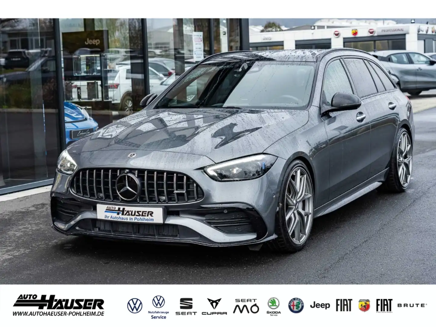 Mercedes-Benz C 43 AMG T 4Matic AHK PANO HUD SPURPLATTEN TIEFERLEGUNG Grau - 1