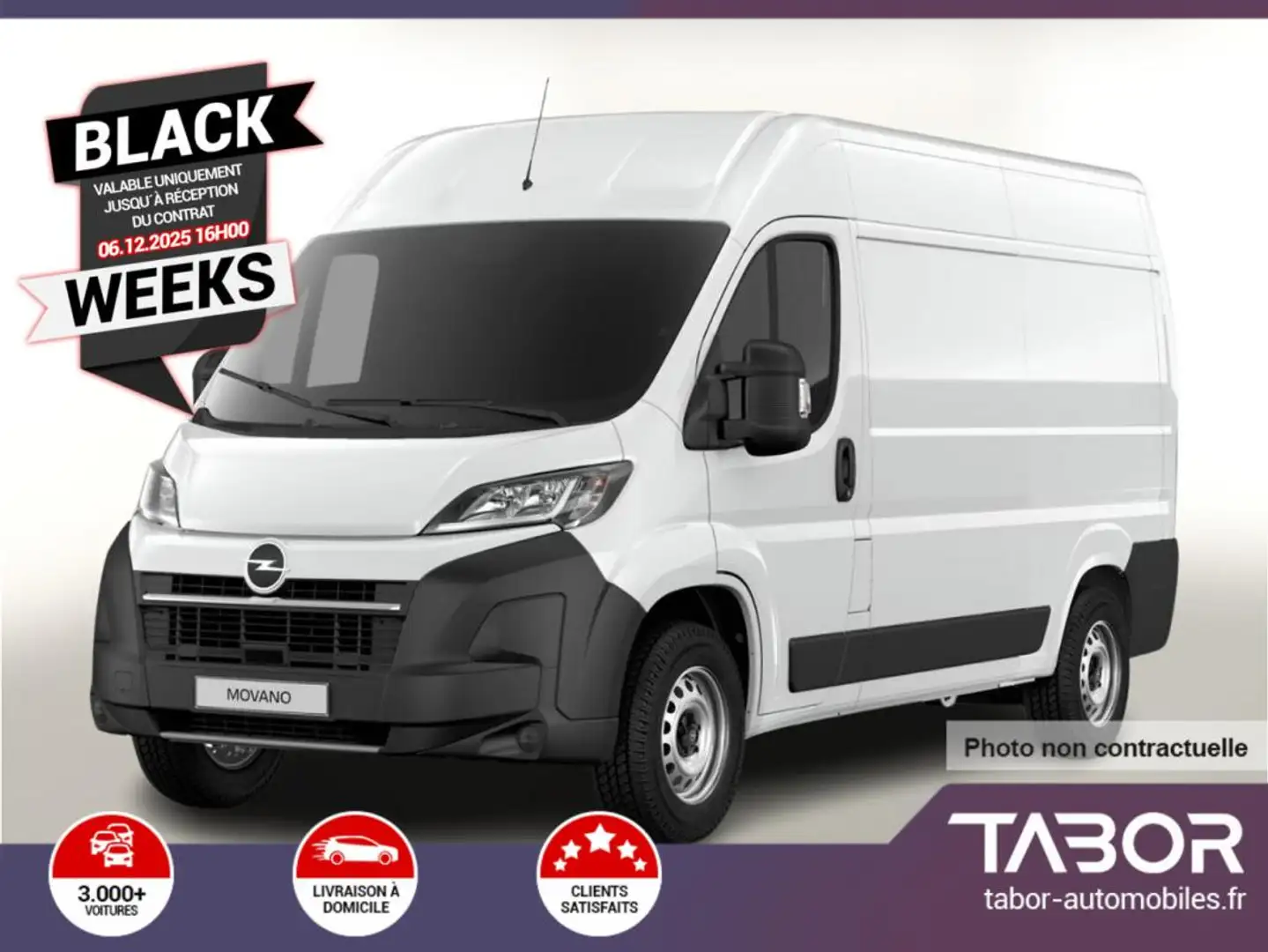 Opel Movano 2.2 D 140 AT8 L2H2 GPS cam PDC Blanc - 1