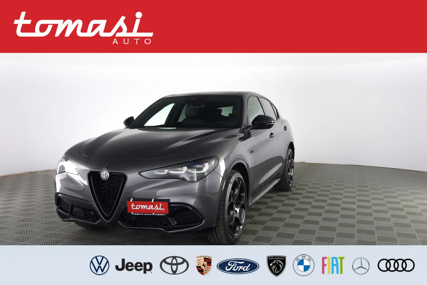Alfa Romeo Stelvio 2.2 Turbodiesel 210CV AT8 Q4 Veloce Gri - 1