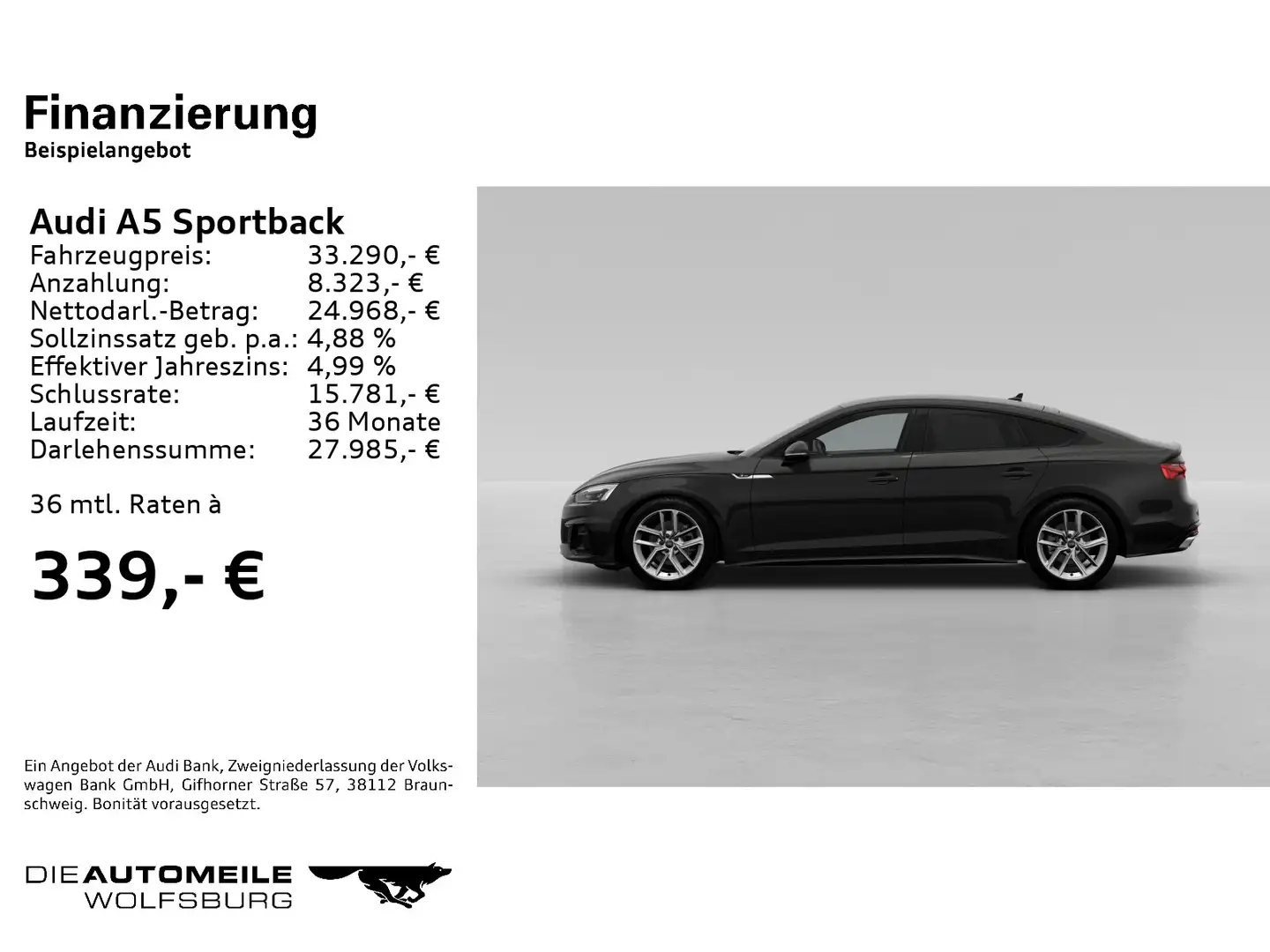 Audi A5 35 TFSI S tronic S line OPTIK SCHWA Schwarz - 2