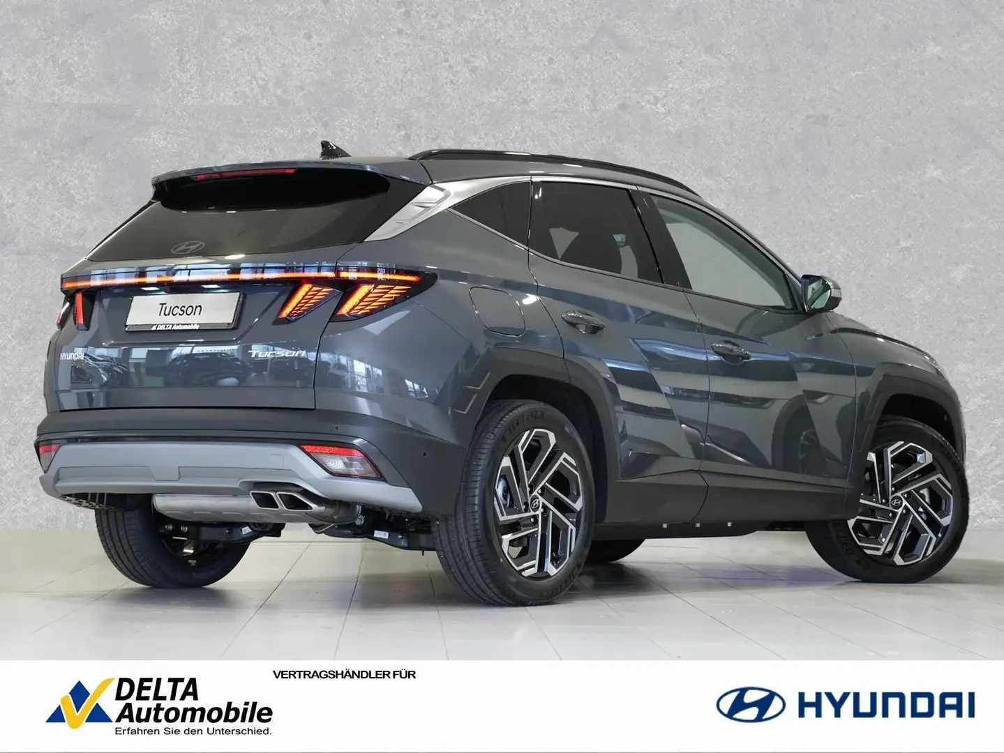 Hyundai TUCSON Facelift 1.6 TGDI DCT Prime Leder Voll-LE Šedá - 2