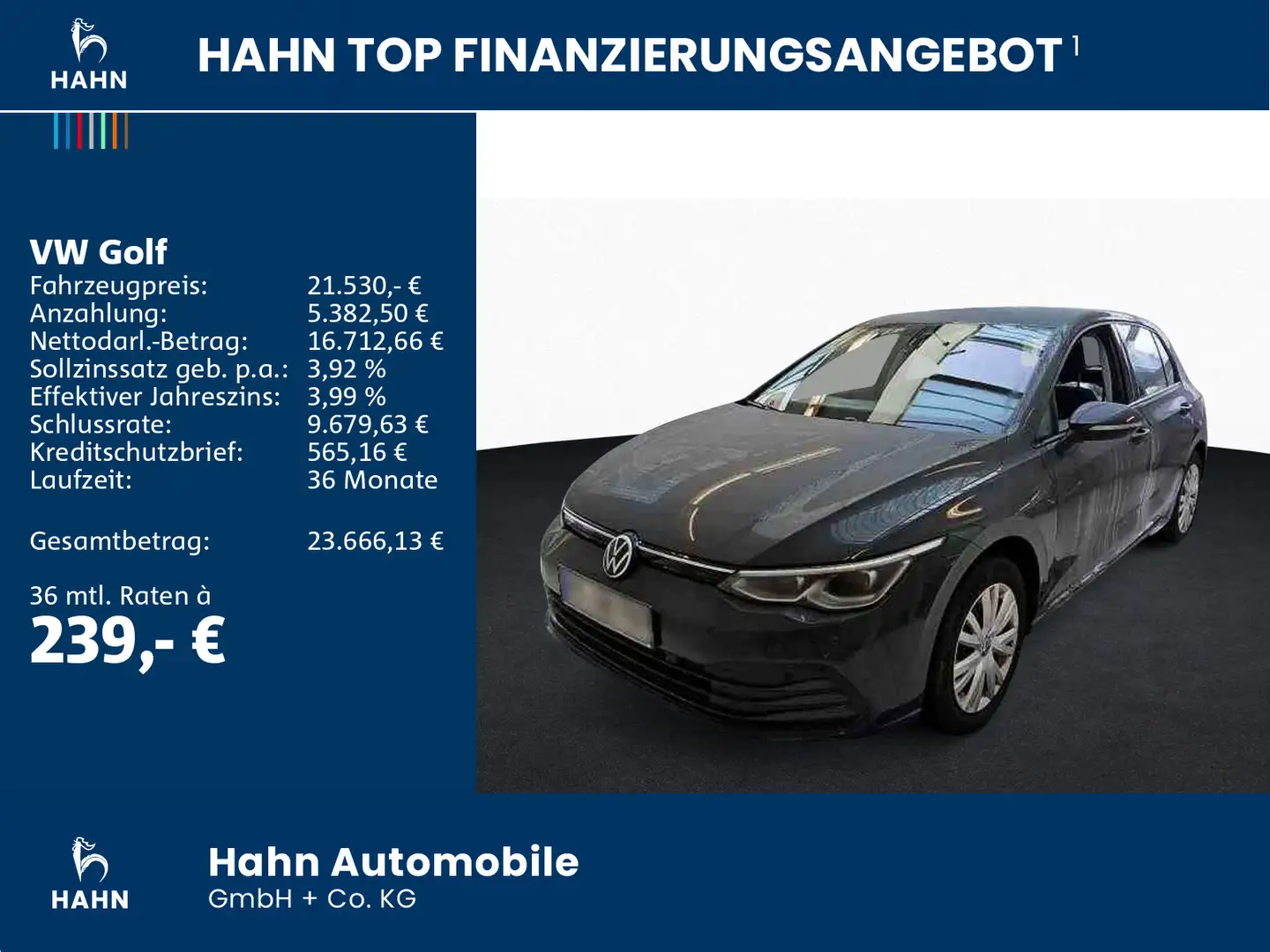 Volkswagen Golf VIII 2.0TDI DSG Life LED Navi CAM ACC APP Grau - 2