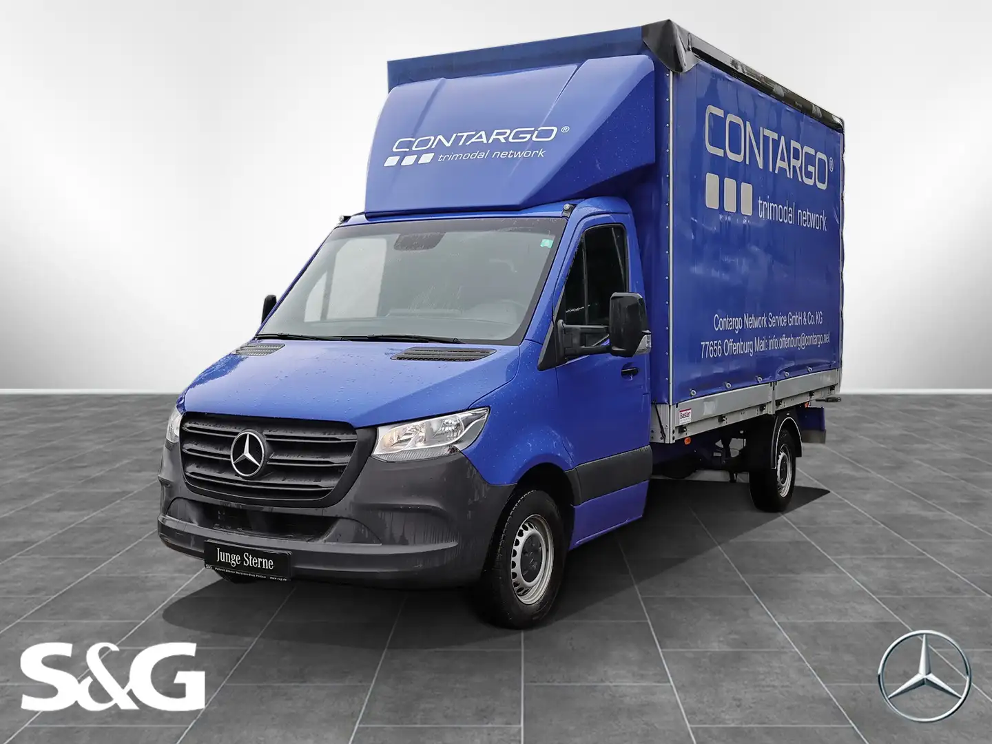 Mercedes-Benz Sprinter 317 CDI P+Plane 9G. AHK3.5T Stndhzg. Blau - 1