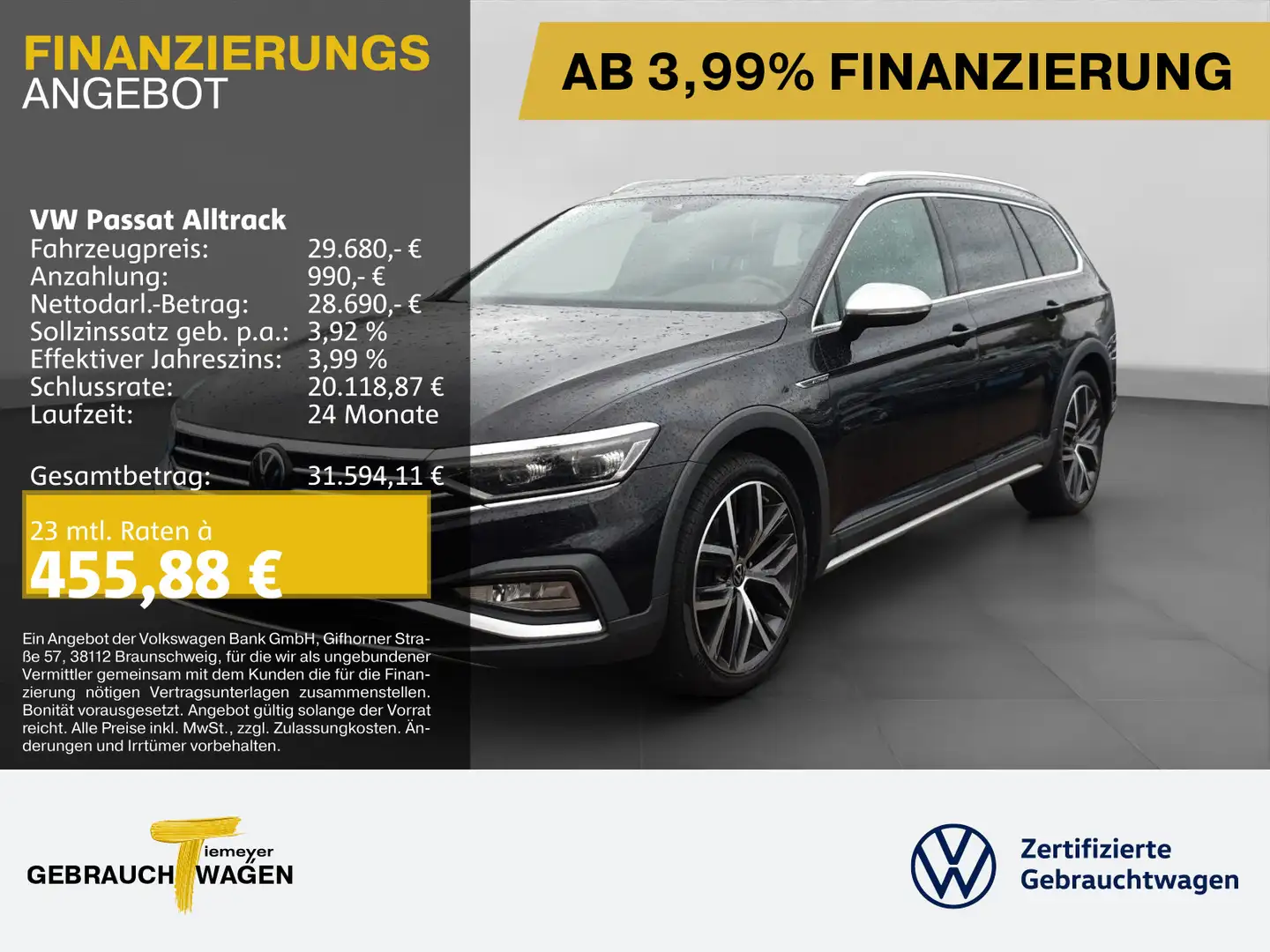 Volkswagen Passat Alltrack 2.0 TDI DSG 4M IQ STDHZ LM19 AHK Schwarz - 1