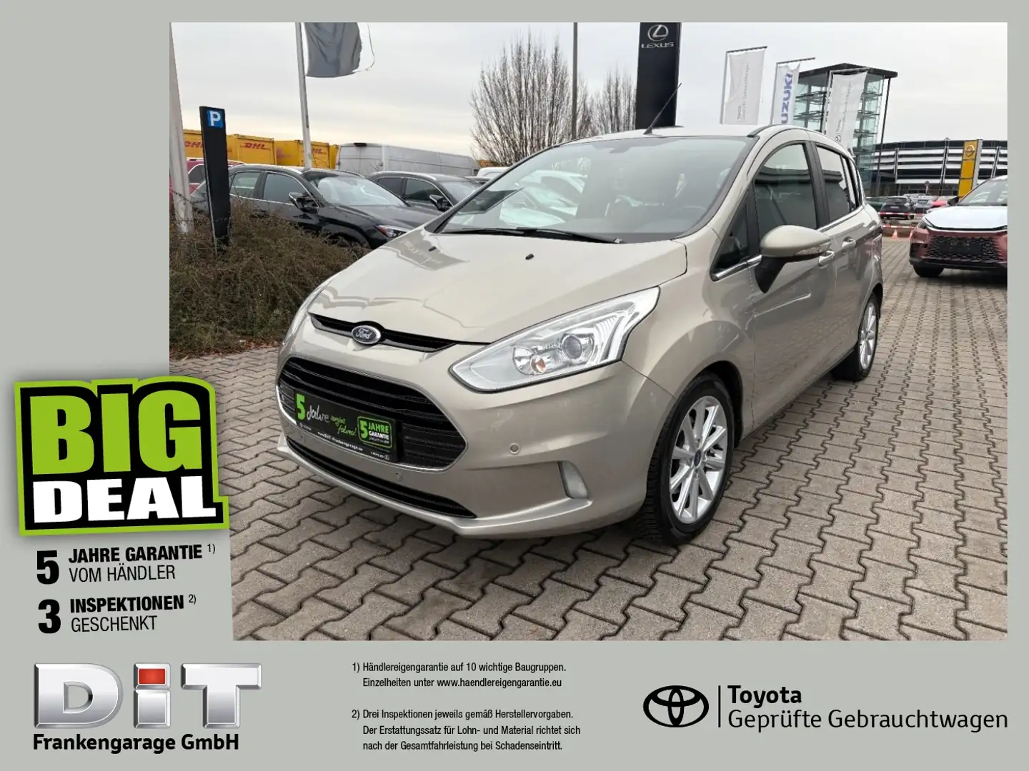 Ford B-Max 1.0 EcoBoost Titanium SHZ, PDC, Allwetter Grau - 1