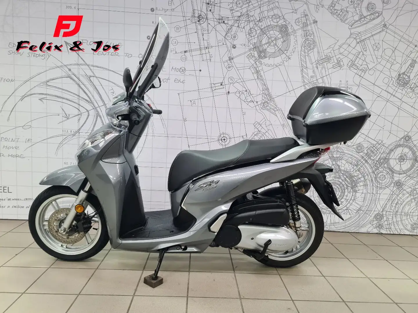 Honda SH 300 SH300A Plateado - 2