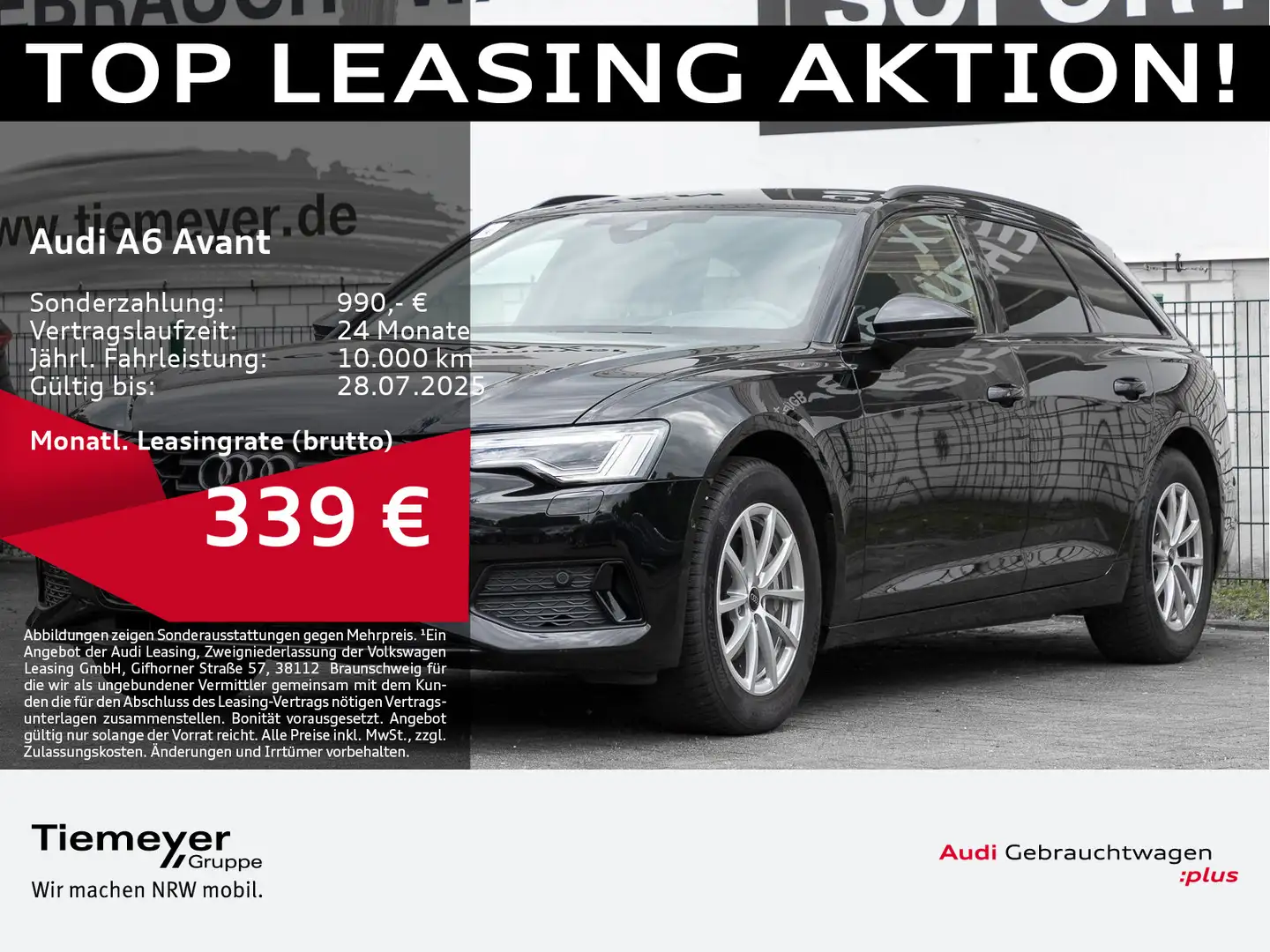 Audi A6 40 TDI ADVANCED MATRIX HuD 360° LEDER Schwarz - 1