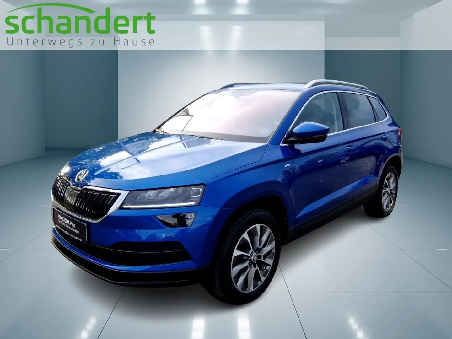 Skoda Karoq 1.5 TSI Clever DSG LED AHK 4xSitzhzg. Klimaa Blu/Azzurro - 1