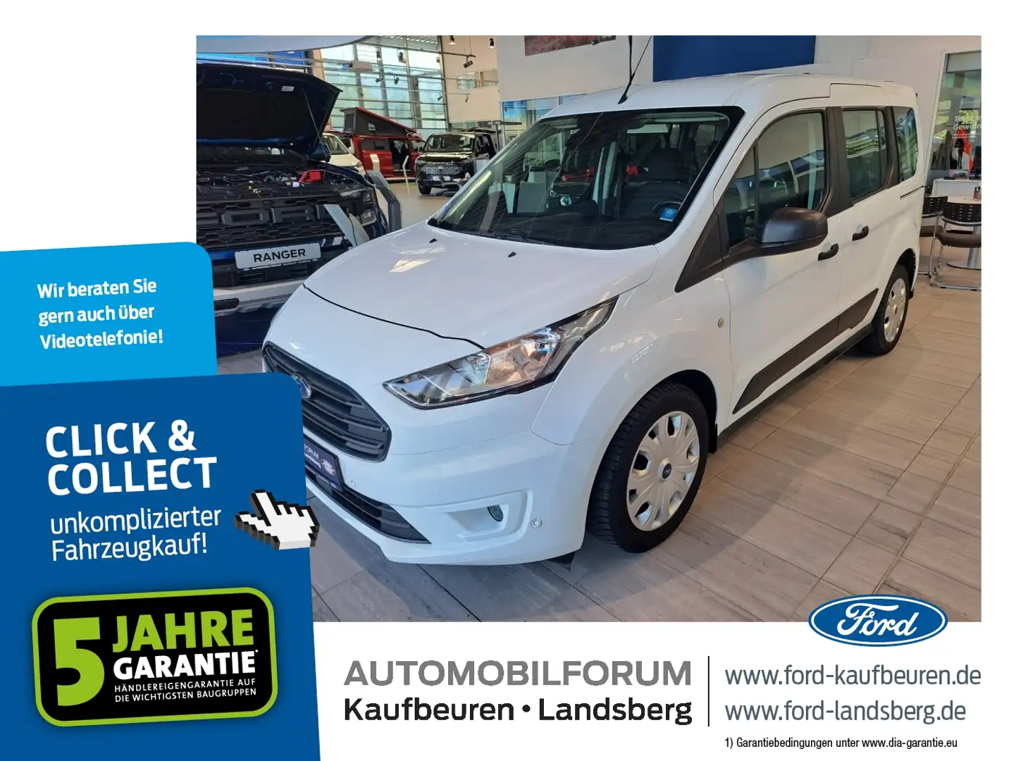 Ford Transit Connect Kombi 1.5 EcoBlue PDC Klima SHZ Fehér - 1