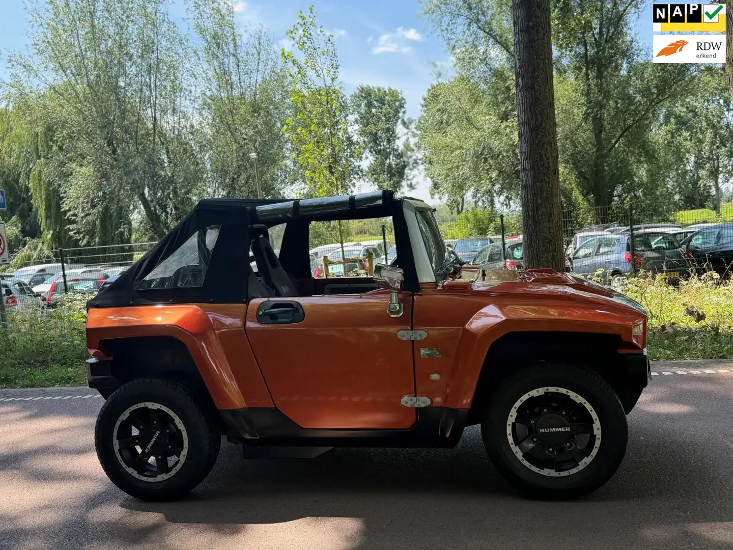 HUMMER 45 KM CABRIO ELEKTRISCH!45KM!SUPER STOER!745KM! Oranje - 1