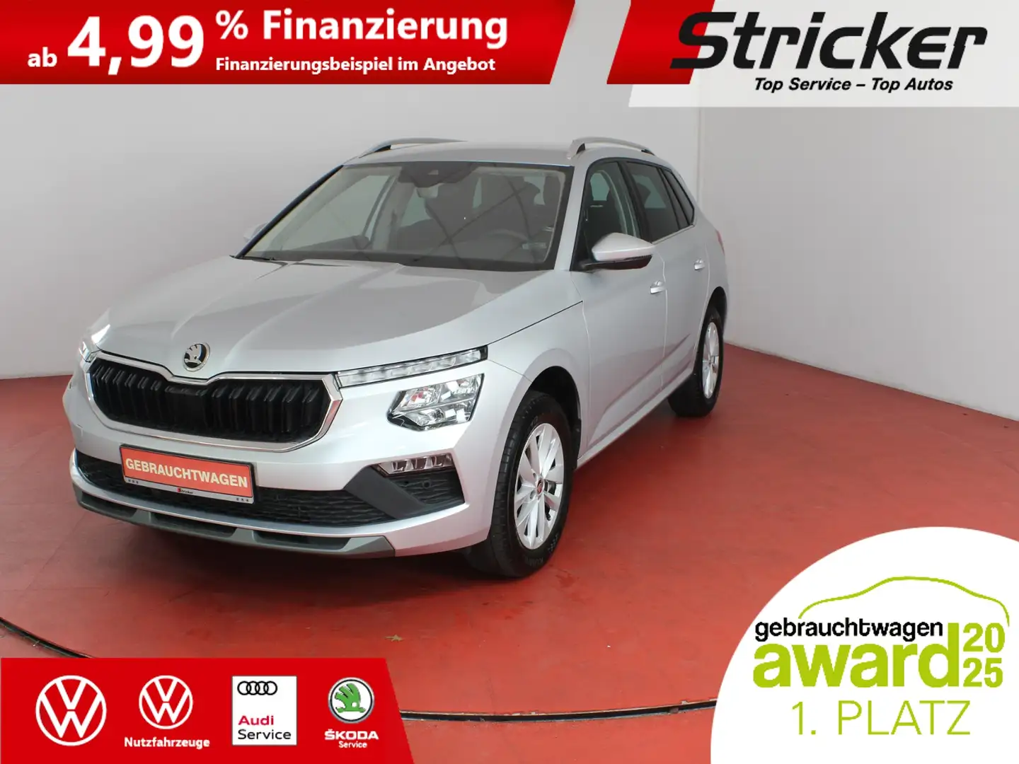 Skoda Kamiq Selection 1.0TSI DSG 189,-ohne Anzahlung Kamera S Silber - 2