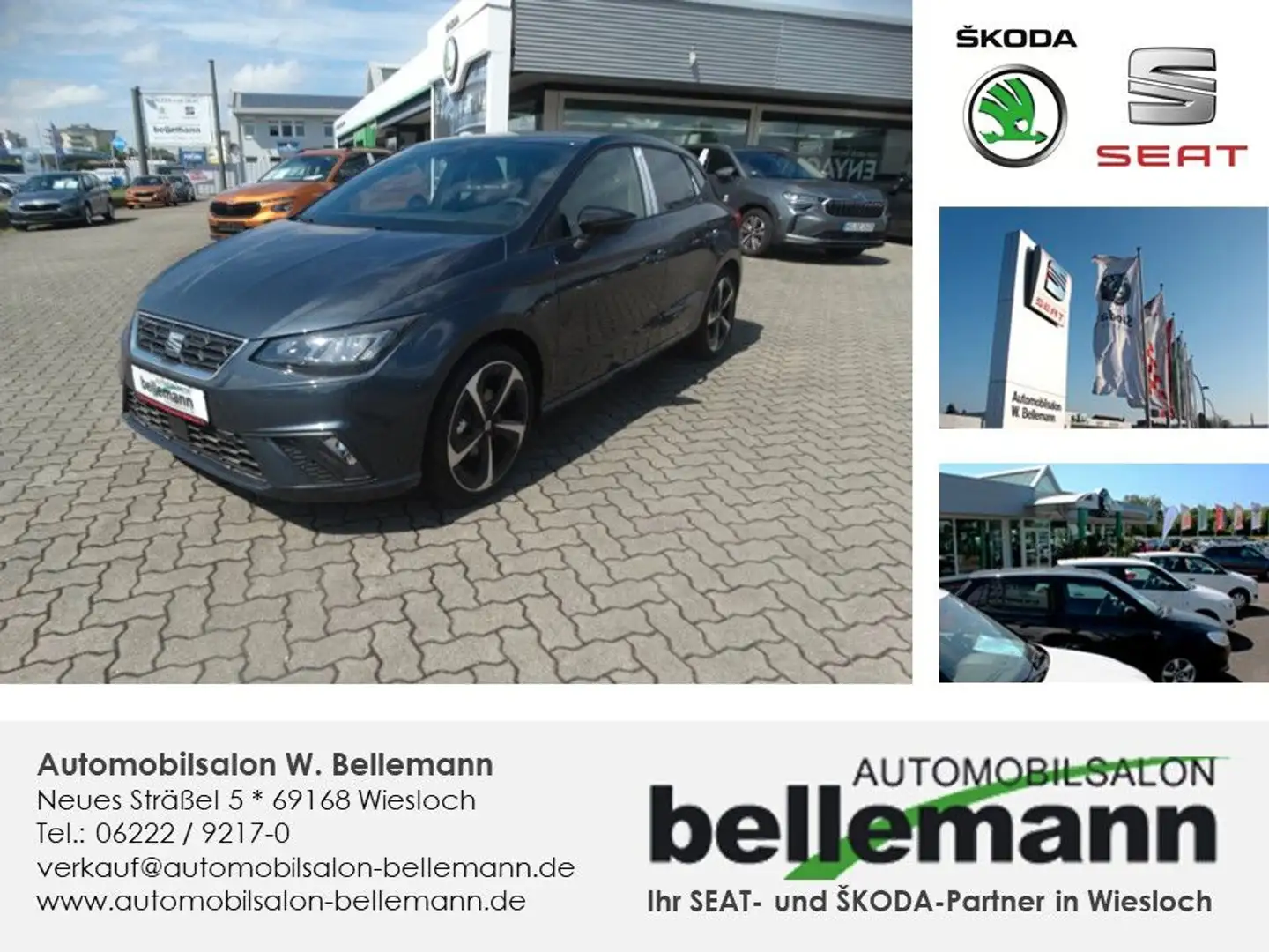 SEAT Ibiza 1.0 TSI 85kW FR DSG,ACC,Full Link uvm Gris - 1