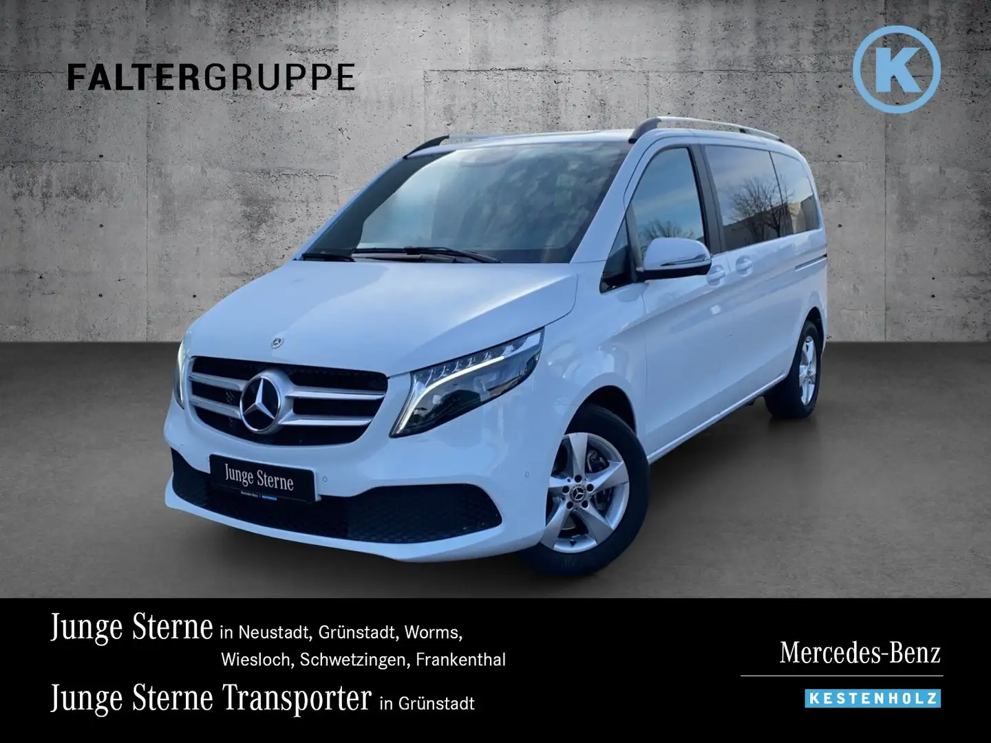 Mercedes-Benz V 250 V 250 d EDITION 7-SITZ+AHK+STHZ+TISCH+KAM+SITZHZ Weiß - 1