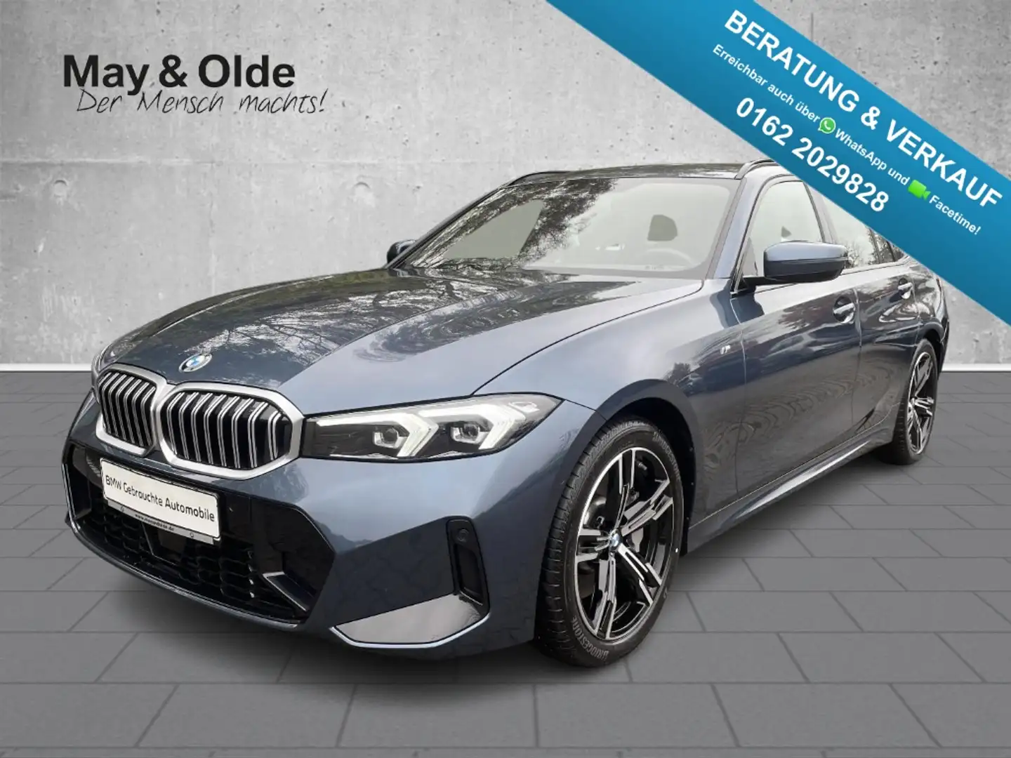 BMW 330 i xDrive M Sport Navi LED ACC El. Heckklappe 3-Zon Blau - 1