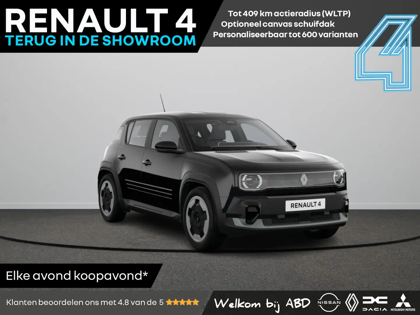 Renault R 4 Evolution Comfort range | Achteruitrijcamera | Cru Чёрный - 1