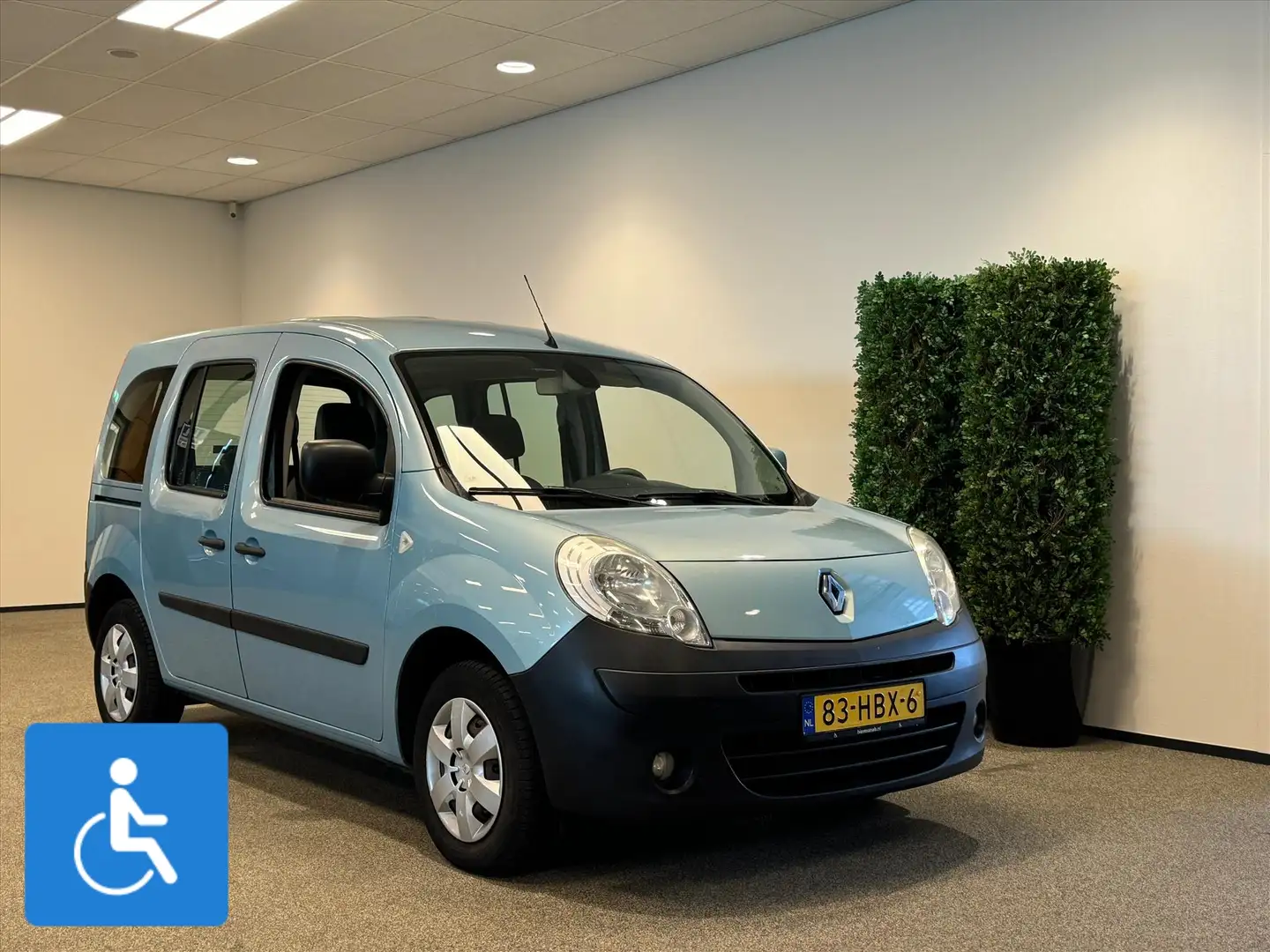 Renault Kangoo Rolstoelauto 3+1 incl. Luchtvering Blauw - 1