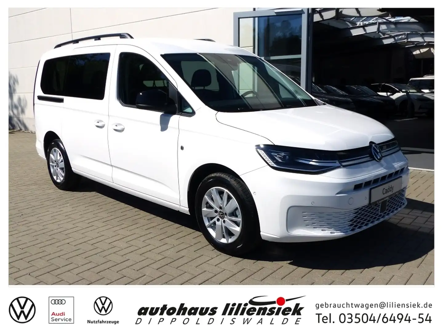Volkswagen Caddy Life 2.0 TDI DSG LR Life *7-Sitzer*LED*PDC* Weiß - 1