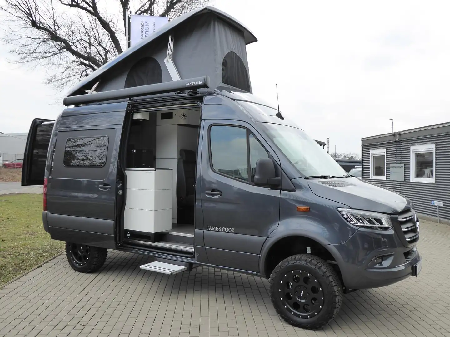 Westfalia James Cook Aufstelldach #4X4 #360° #AHK #NAV #LED Grijs - 2