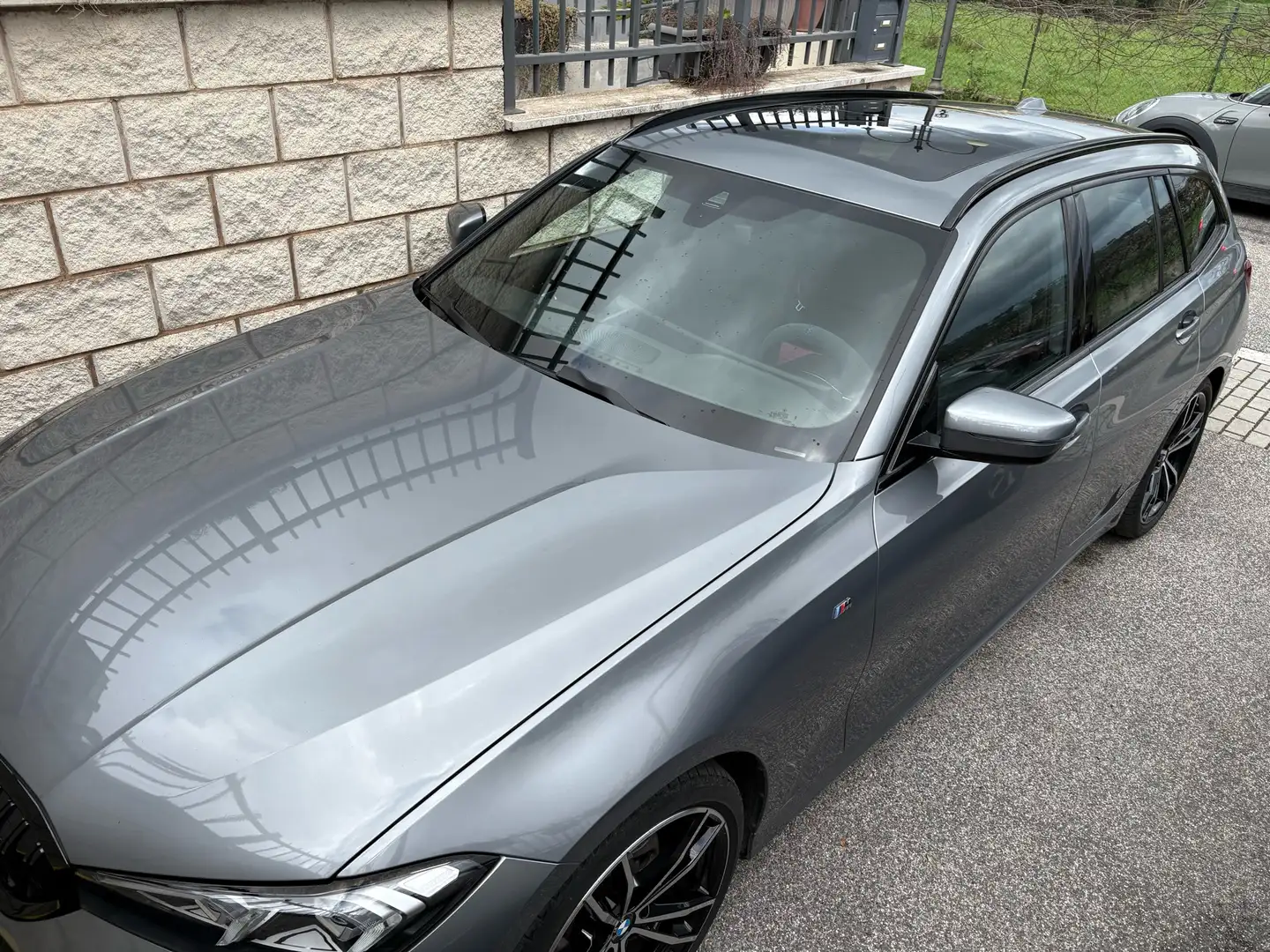 BMW 320 320d touring msport s drive mhev Grigio - 2