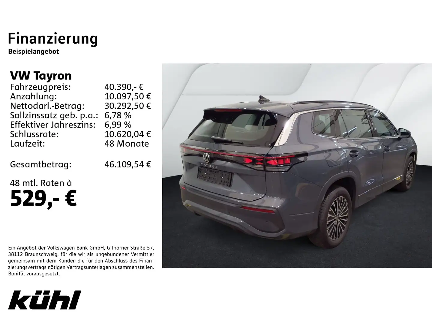 Volkswagen Tayron 2.0 TDI 4M DSG Life IQ.Light/ACC/360°/App Grau - 2