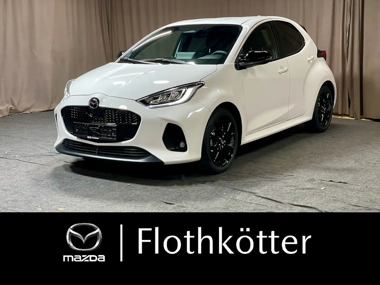 Mazda 2 Hybrid 116PS HOMURA*TEILLEDER*LED*CARPLAY Wit - 1