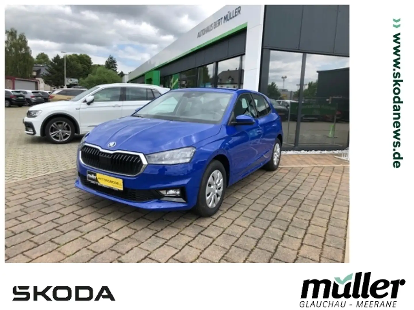 Skoda Fabia Selection Klima SHZ PDC Blau - 1
